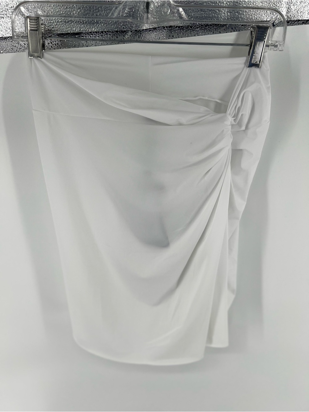 VIX Paula Hermanny Knotted mini skirt, NWT, M, white